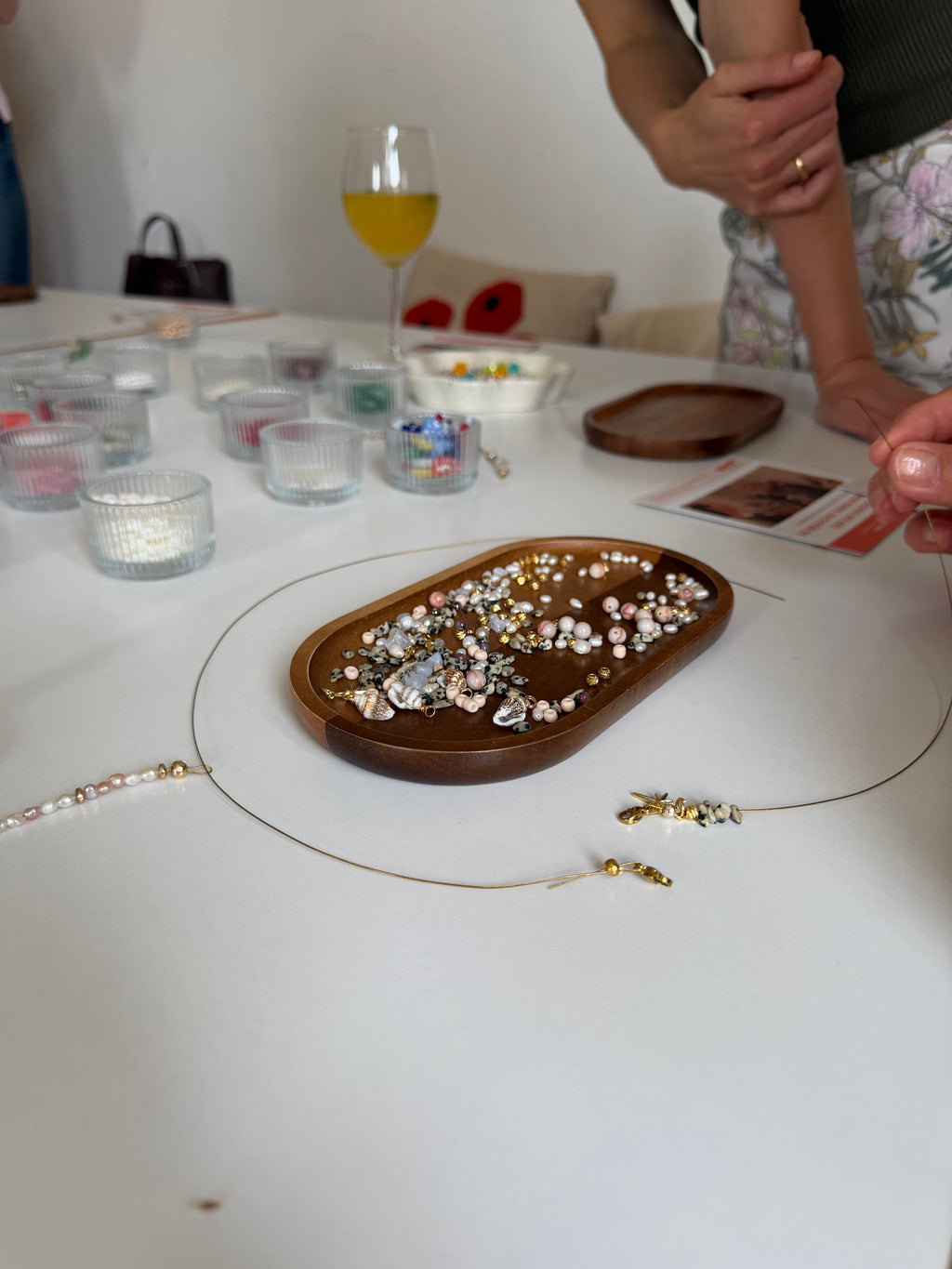 Perlenschmuck-Workshop am 18.07. im "Aufgeblüht mit allen Sinnen" Dudenhofen (inkl. Welcome Drink & Snacks)