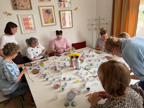 Perlenschmuck-Workshop am 18.07. im "Aufgeblüht mit allen Sinnen" Dudenhofen (inkl. Welcome Drink & Snacks)
